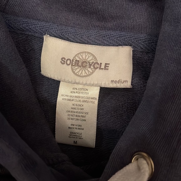 SoulCycle crop skull hoodie sweatshirt - Picture 2 of 3